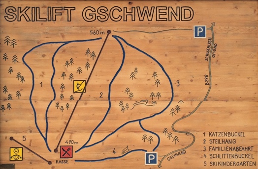 Pistenplan Skilift Gschwend