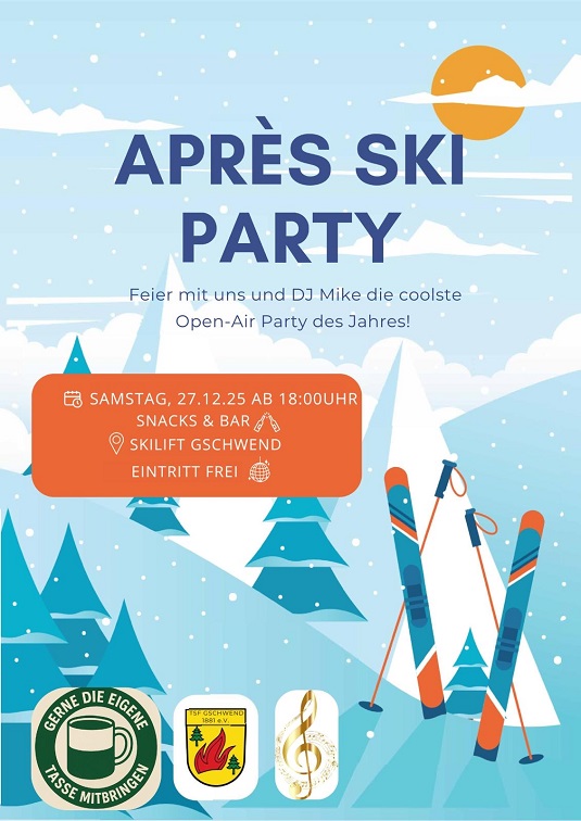 Flyer Apres Ski Party 2025