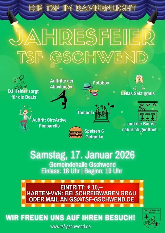 Flyer TSF Jahresfeier 2026